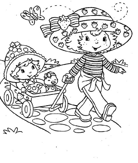 printable strawberry shortcake coloring pages home design ideas