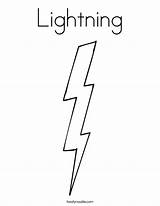 Lightning Bolt Coloring Thunder Twistynoodle Pages Template Print Printable Color Bolts Colouring Kids Storm Cloud Designlooter Outline Noodle Rain Drawings sketch template