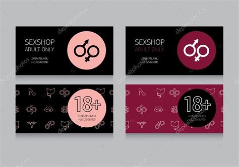 Business Card For Sex Shop — Stock Vector © Ghouliirina 54741045
