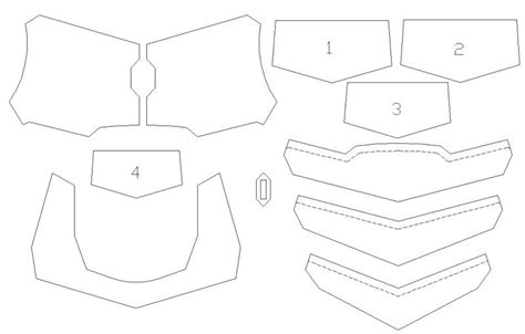 printable eva foam armor templates customize  print