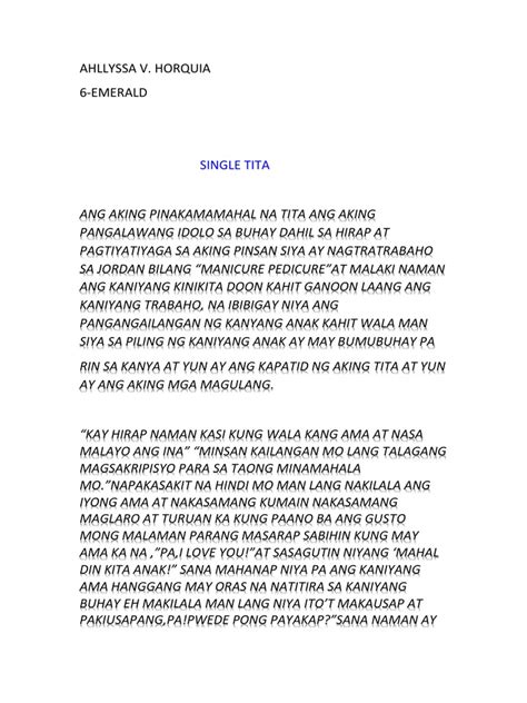 feature writing  filipino