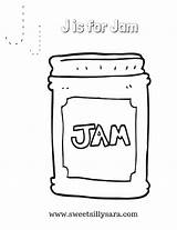 Jam Colouring Sweetsillysara sketch template