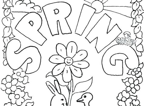 preschool spring coloring pages valid pages  kids  color spring
