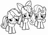 Coloring Rainbow Dash Pony Pages Little Cutie Mark Crusaders Printable Colouring Printables Preschool Drawing Color Print Crusader Baby Pinkie Pie sketch template