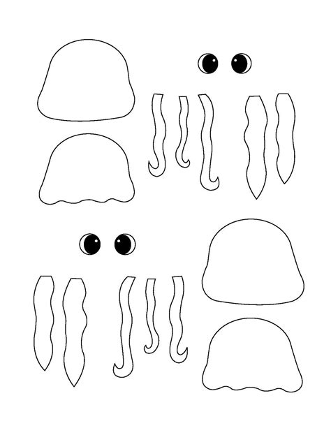 paper jellyfish craft template
