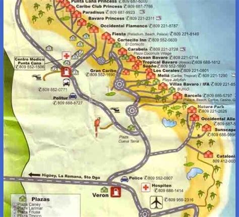 Dominican Republic Map Tourist Attractions Map Travel