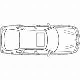 Car Drawing Overhead Coloring Top Sketch Template sketch template