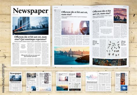 tabloid newspaper layout template   printable journal