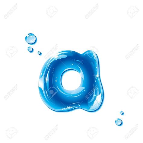 Abc Series Water Liquid Letter Small Letter A Royalty Free Cliparts