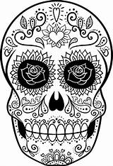Para Colorear Catrinas Skull Dibujos Niños Plantillas Katrina Visit Sugar Coloring Pages sketch template