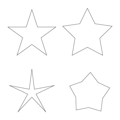 printable star templates