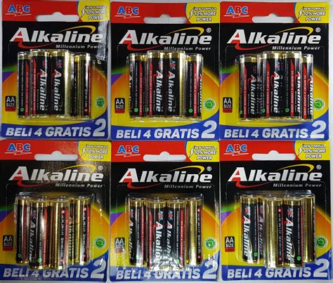 baterai abc alkaline aa   pack  pcs lazada indonesia