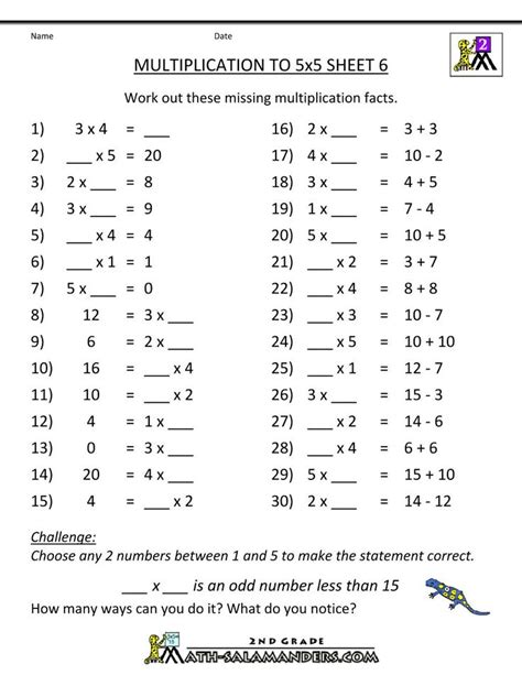 grade  math worksheets  answers