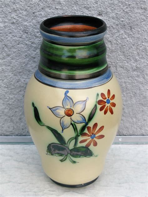 flower vase  blandannat keramik upsala ekeby