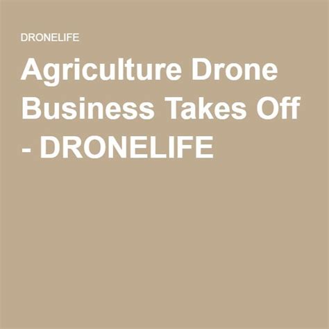 agriculture drone business takes