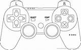 Controller Game Coloring Ps4 Drawing Pages Clipart Control Outline Console Playstation Joystick Clip Color Nintendo Games Template Clker Xbox Ausmalbilder sketch template