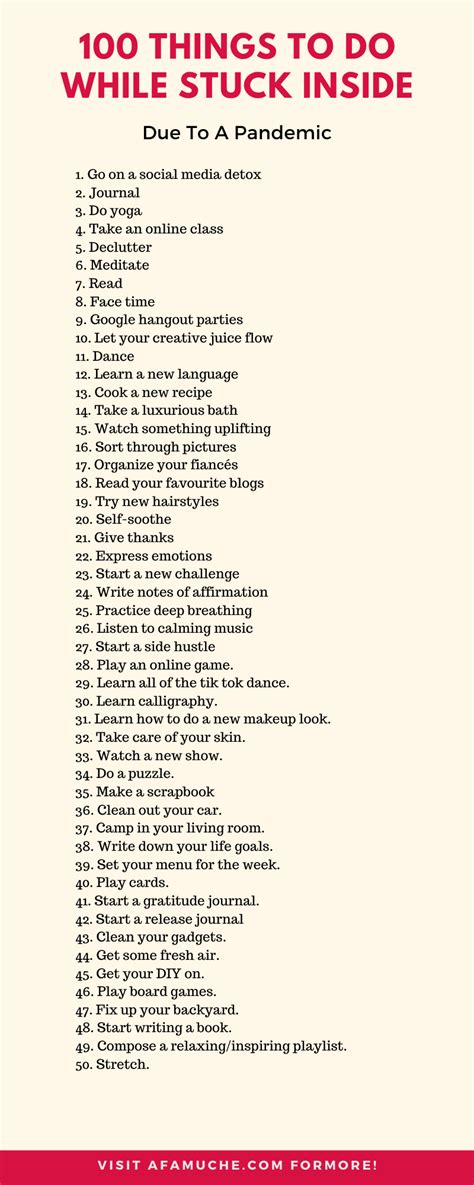 100 things to do when you re stuck at home 100 things to do what to