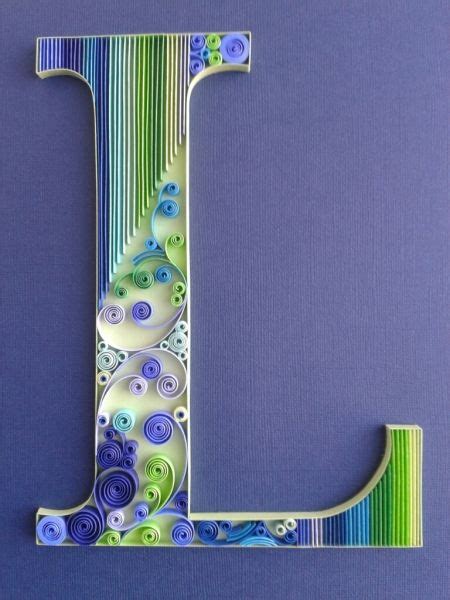 quilled monograms images  pinterest quilling letters