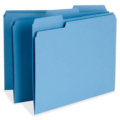 business source  tab cut letter recycled top tab file folder file