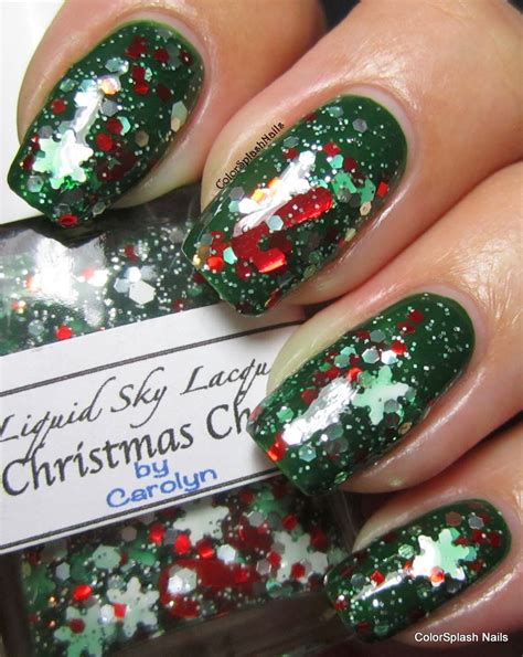 liquid sky lacquer christmas cheer nail art nails nail polish