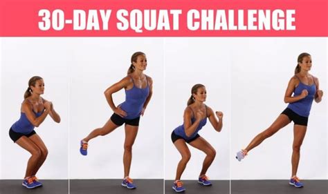 30 day squat challenge with five squat variations fitneass