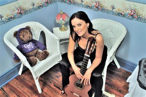 Ana Vidovic Sitting With Bear  1500×1000 Female Guitarist