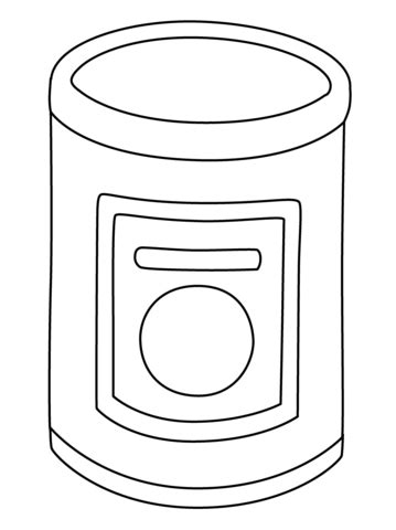 canned food emoji coloring page  printable coloring pages