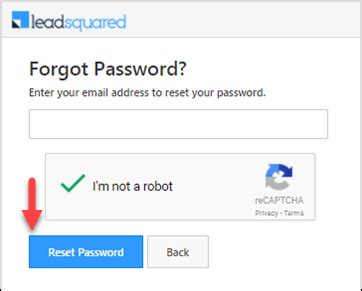 forgot password leadsquared   support