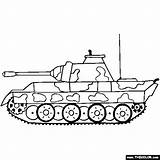 Panzer Tank Coloring Thecolor Pages sketch template
