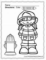 Coloring Fire Safety Pages Prevention Printable Color Fun Print sketch template