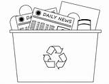 Recycling sketch template