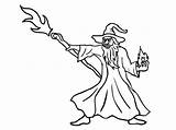 Wizard Coloring Merlin Pages Stick Man Drawing Getcolorings Getdrawings Color sketch template