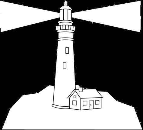 outline   lighthouse lighthouse scene coloring page lighthouse