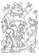 Robots Coloring Pages Coloringpages1001 Disney Sheets sketch template