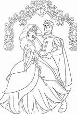 Tiana Naveen Marry Sapo Prinzessin Popular Princesse Coloringhome sketch template