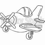 Plane Small Outline Coloring Clip Drawing Clipart Royalty Illustration Vector Cox Dennis Djart Getdrawings Wackystock sketch template