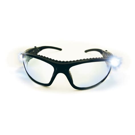 led inspectors safety glasses with ultra bright light pair cf recycler