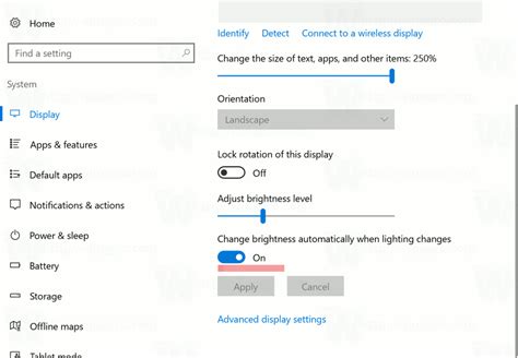 How To Enable Or Disable Adaptive Brightness In Windows 10