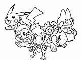 Pokemon Coloring Pages Printable Dungeon Kids Christmas Piplup Mystery Pikachu Group Print Colouring Getdrawings Disney Cartoon Para Super Book 480px sketch template
