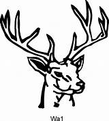 Deer Head Outline Drawing Clipart Buck Line Stag Simple Clip Heads Cliparts Doe Reindeer Easy Silhouette Collection Mounted Getdrawings Library sketch template