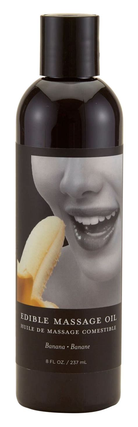 Massage Oil Edible Banana 8oz Vishva Shop