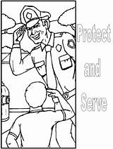Polizei Polizia Policeman Malvorlage Coloringhome Kategorien sketch template