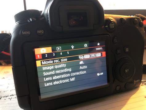 solved missing video setting options canon eos  mark  canon