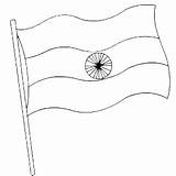 Flag India Coloring Pages Independence Drawing Indian National Pakistan Getdrawings sketch template