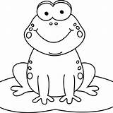 Clipart Frog Coloring Cartoon Food Webstockreview sketch template