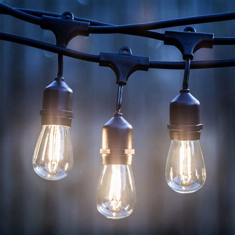 ft led outdoor string lights  proxy lighting ul listed ebay