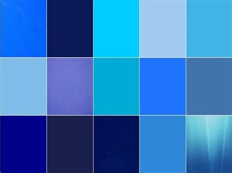 popular shades  blue color names