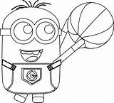 Coloring Minion Basketball Pages Lebron James Minions Playing Lamp Oil Print Dunk Drawing Color Search Find Getcolorings Cartoon Getdrawings Again sketch template