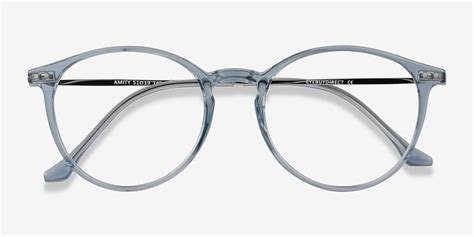 amity crystalline clear blue eyeglasses eyebuydirect in 2020