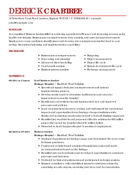 business resume examples business sample resumes livecareer